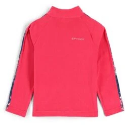 Spyder Speed Fleece Zip T-Neck - Toddler -Ski Series fw23 spyder toddlerspeedfleeceziptneck cerise 2