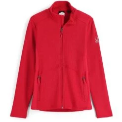 Spyder Bandita Full Zip Fleece Jacket - Women's -Ski Series fw23 spyder womensbanditafullzipfleecejacket pulse 1