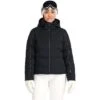 Spyder Falline GTX Infinium No Faux Fur Down Jacket - Women's -Ski Series fw23 spyder womensfallinegtxinfiniumnofauxfurdownjacket black 1