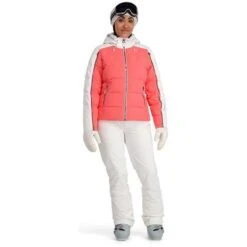 Spyder Falline GTX Infinium No Faux Fur Down Jacket - Women's -Ski Series fw23 spyder womensfallinegtxinfiniumnofauxfurdownjacket tropic 3
