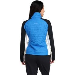 Spyder Glissade Hybrid Insulator Jacket - Women's -Ski Series fw23 spyder womensglissadehybridinsulatorjacket collegiate 2