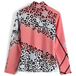 Spyder Sabrina Zip T-Neck - Women's -Ski Series fw23 spyder womenssabrinaziptneck tropic 2