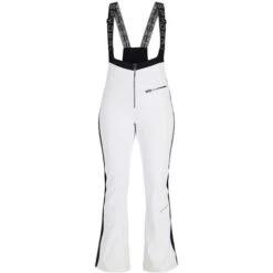 Spyder Strutt Bib Softshell Pant - Women's -Ski Series fw23 spyder womensstruttbibsoftshellpant white 6