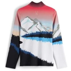 Spyder Sundowner Zip T-Neck - Women's -Ski Series fw23 spyder womenssundownerziptneck tropic 2