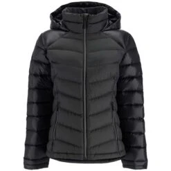 Spyder Timeless Hoodie Down Jacket - Women's -Ski Series fw23 spyder womenstimelesshoodiedownjacket black 3
