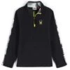 Spyder Speed Fleece Zip T-Neck - Youth -Ski Series fw23 spyder youthspeedfleeceziptneck black 1