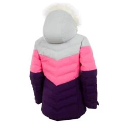 Sunice Nola Jacket - Girl's -Ski Series fw23 sunice girlsnolajacket oysterneonpinkamethyst 2