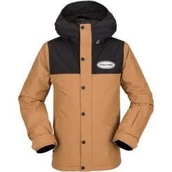 Volcom Stone .91 Ins Jacket - Boys - 2023 Model 16 Volcom Stone .91 Ins Jacket - Boys - 2023 Model -Ski Series fw23 volcom boysstone.91insjacket caramel 1