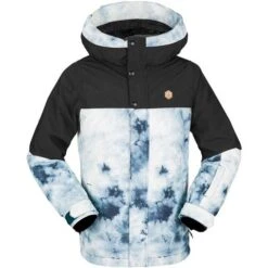 Volcom Sass'N'Frass Ins Jacket - Girl's - 2023 Model -Ski Series fw23 volcom girlssassnfrassinsjacket stormtiedye 1