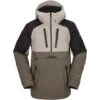 Volcom Brighton Pullover - Men's -Ski Series fw23 volcom mensbrightonpullover darkkhaki 1