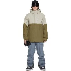 Volcom L Ins Gore-Tex Jacket - Men's 34 Volcom L Ins Gore-Tex Jacket - Men's -Ski Series fw23 volcom menslinsulatedgoretexjacket darkkhaki 3