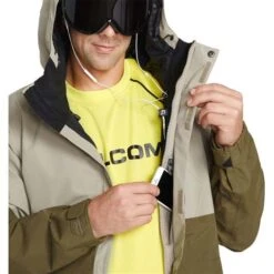Volcom L Ins Gore-Tex Jacket - Men's 36 Volcom L Ins Gore-Tex Jacket - Men's -Ski Series fw23 volcom menslinsulatedgoretexjacket darkkhaki 5
