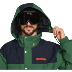 Volcom Longo Gore-Tex Jacket - Men's -Ski Series fw23 volcom menslongogoretexjacket military 4