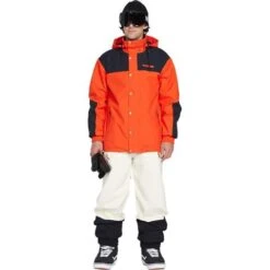 Volcom Longo Gore-Tex Jacket - Men's -Ski Series fw23 volcom menslongogoretexjacket orangeshock 3