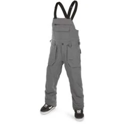 Volcom Roan Bib Overall - Men's -Ski Series fw23 volcom mensroanbiboverall darkgrey 1
