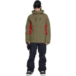 Volcom TDS 2L Gore-Tex Jacket - Mens -Ski Series fw23 volcom menstds2lgoretexjacket darkteak 3