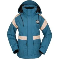 Volcom Melancon Gore-Tex Jacket - Women's -Ski Series fw23 volcom womensmelancongoretexjacket petrolblue 1