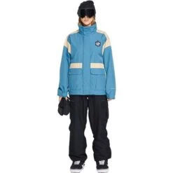 Volcom Melancon Gore-Tex Jacket - Women's -Ski Series fw23 volcom womensmelancongoretexjacket petrolblue 3