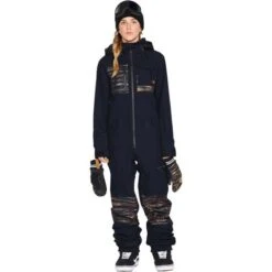 Volcom Romy Snow Suit - Women's -Ski Series fw23 volcom womensromysnowsuit black 1