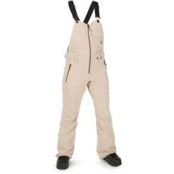 Volcom Swift Bib Overall - Women's 16 Volcom Swift Bib Overall - Women's -Ski Series fw23 volcom womensswiftbiboverall sand 1