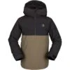Volcom Sluff Ins Pullover - Youth -Ski Series fw23 volcom youthsluffinspullover darkteak 1