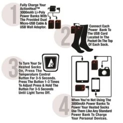 Battery Heated Wool Socks 10 Battery Heated Wool Socks -Ski Series heated wool socks4