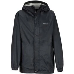Marmot PreCip Eco Jacket - Youth 11 Marmot PreCip Eco Jacket - Youth -Ski Series marmot precip eco jacket boys front black