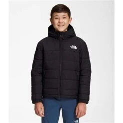 The North Face Reversible Mount Chimbo Full Zip Hooded Jacket - Boy's -Ski Series nf0a7wos jk3 01 22 23