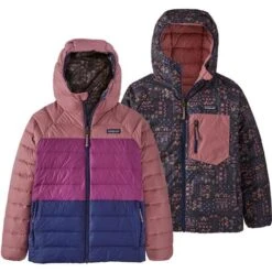 Patagonia Kid's Reversible Down Sweater Hoody With NetPlus - 68640 -Ski Series prf2223 68640 wabk