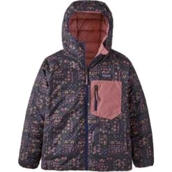 Patagonia Kid's Reversible Down Sweater Hoody With NetPlus - 68640 -Ski Series prf2223 68640 wabk tu