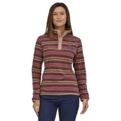 Women's Patagonia Micro D Snap-T Pullover -Ski Series wbf2223 26020 disb nl1