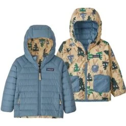 Patagonia Baby Reversible Down Sweater Hoody With NetPlus- 61372 -Ski Series wbf2223 61372 jfoa
