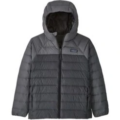 Patagonia Kid's Reversible Down Sweater Hoody With NetPlus - 68640 -Ski Series wbf2223 68640 inbk to