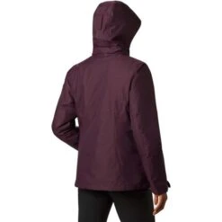 Columbia Bugaboo II Fleece Interchange Jacket - Women's - 2023 Model -Ski Series wcolumbia bugabooiiinterchange jacket blkcherry back