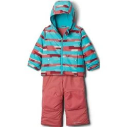 Columbia Toddler Frosty Slope Set - Youth -Ski Series ycolumbia toddlerfrostyslopeset wildsalmonstrokes 1